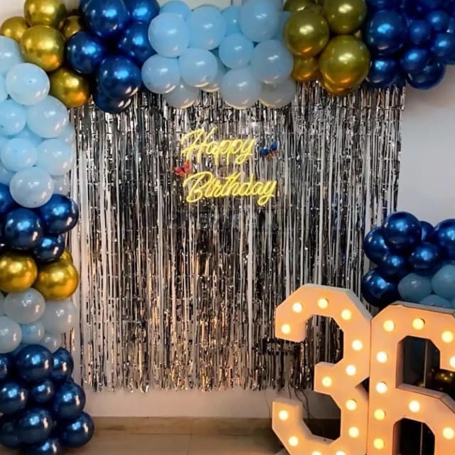Blue Elegant Birthday Theme